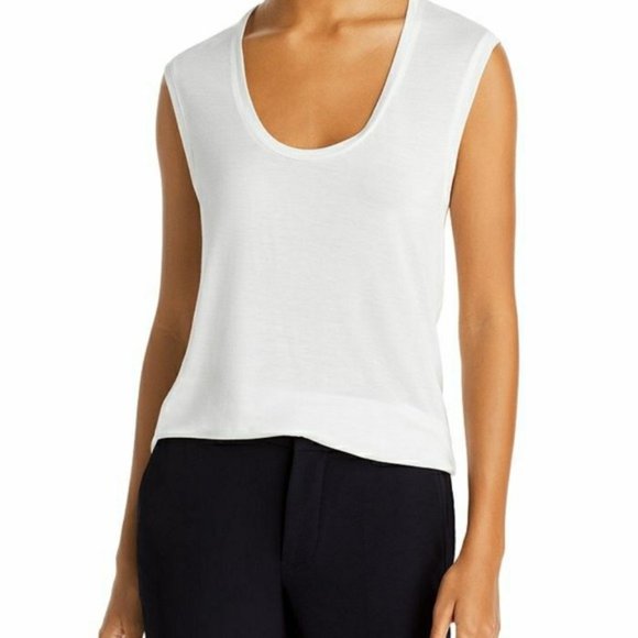vince white tank top